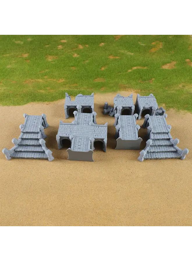 Destroyed Viaduct Terrain Set Epic Fantasy RPG DnD Tabletop Game Scenery - Image 1