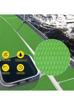 SYOSI EVA Foam Boat Decking Sheet Surf Deck Traction Pad NonSlip Grip Mat Trimmable, Environmentally Friendly Anti-Corrosion Shockproof Premium Material for Boats Yachts and Surfboards Green  - Image 2