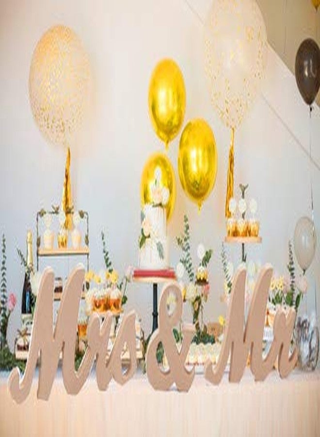 Bodosac Awtlife DIY Vintage Style Wooden Mr & Mrs Letters Decor for Wedding Decoration Table Decor Xmas Gift - Image 3