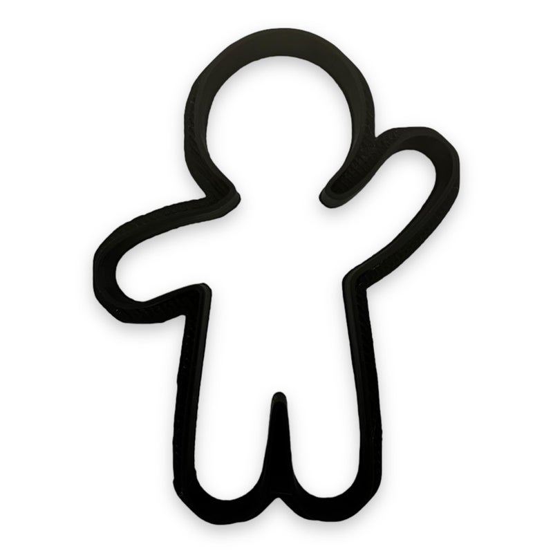Bundle of Fun Waving Gingerbread Man Cookie Cutter | Easy-to-Push 3D-Printed Christmas Cookie Cutter for Holiday Baking, Fondant, and Crafts - Image 2