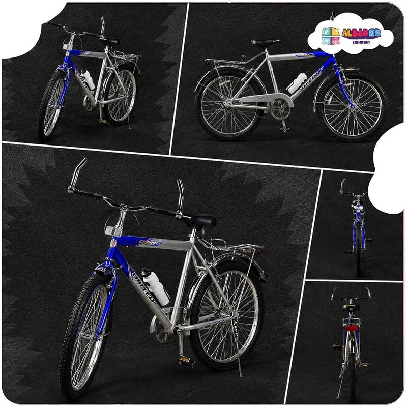 ALBADER Classic Bicycle, Vintage City Bike with Rear Carrier, Steel Frame Bikes, Comfort Commuter Bike, Dual Brake Road Bicycle, Daily Riding Bike, School Bicycle, Outdoor Bicycles - Image 3