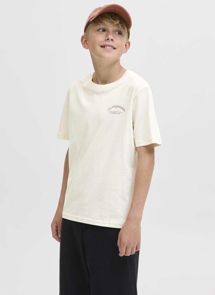 Jack & Jones Junior Youth Logo Crew Neck T-Shirt - Image 1