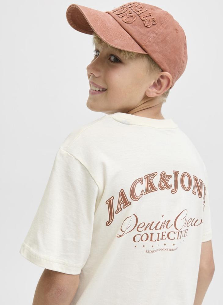 Jack & Jones Junior Youth Logo Crew Neck T-Shirt - Image 3