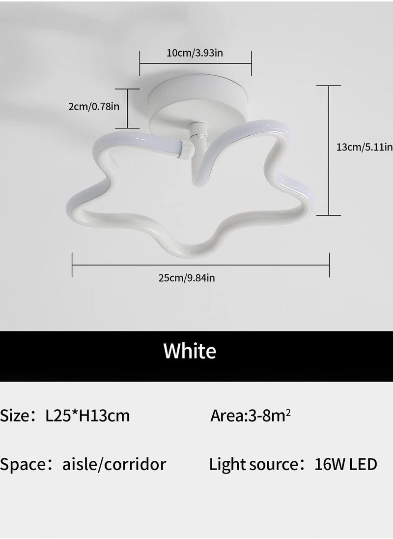 Goeco Modern LED Flush Mount Ceiling Light Star Shape  - Image 2