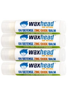 Waxhead Lip Sunscreen - Zinc Oxide Lip Balm Sunscreen for Lips, Lip Therapy, Lip SPF, Lanolin Lip Balm, Shea Butter Lip Balm, Sunscreen Lip Balm, Organic Lip Balm (4 pack, Mint)