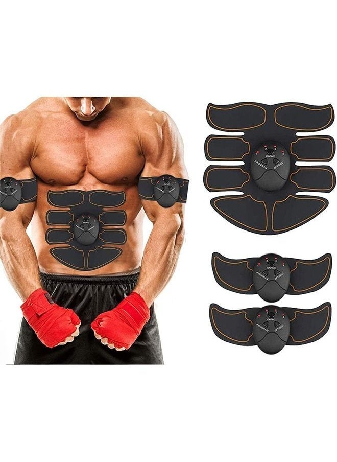 Loquat Muscle Toner,Ems Portable Abdominal Toning Belt Abs Stimulating Belt Smart Ems Body Trainer,8 Pack Unisex Fitness Training Fat - Image 1