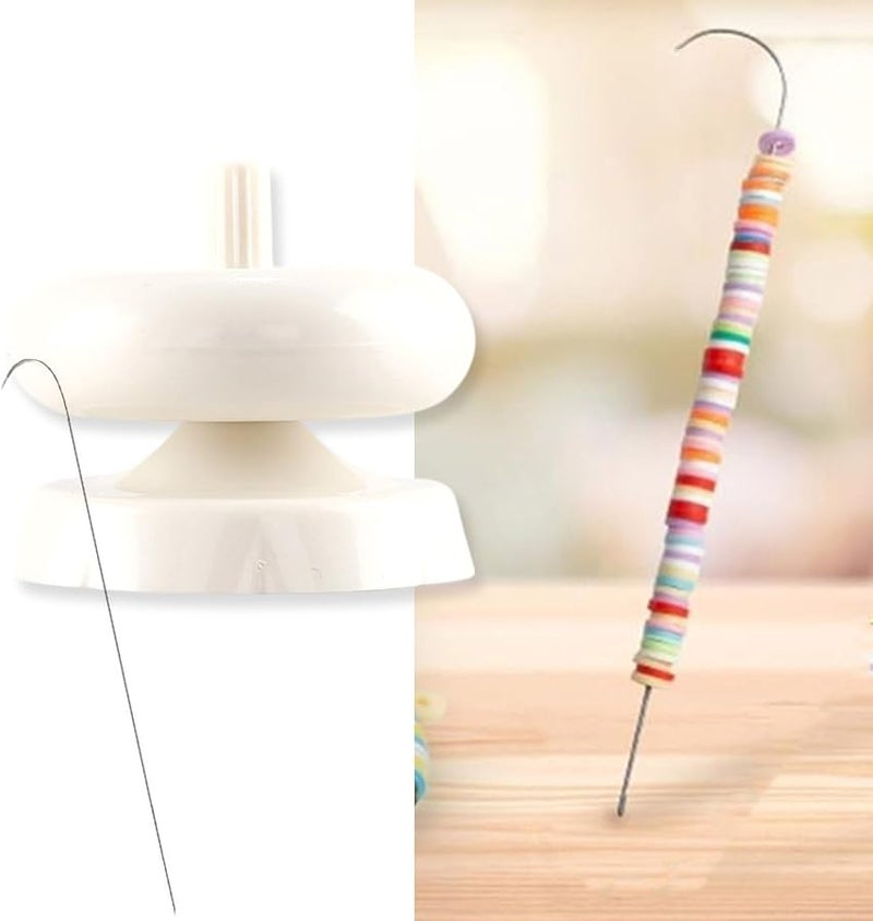 حامل الخرز مع إبرة مرنة وعين قوية، مجموعة جهاز خرز محمول - Image 5