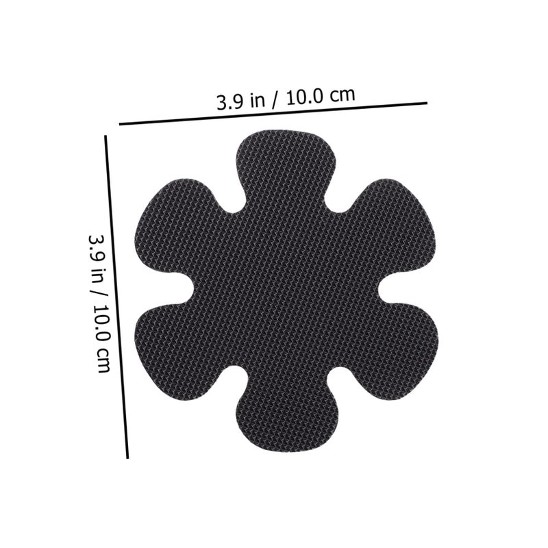 Peva Bath Stickers 20pcs Flower Shaped Adhesive Appliques for Shower Floor Safety - Image 3