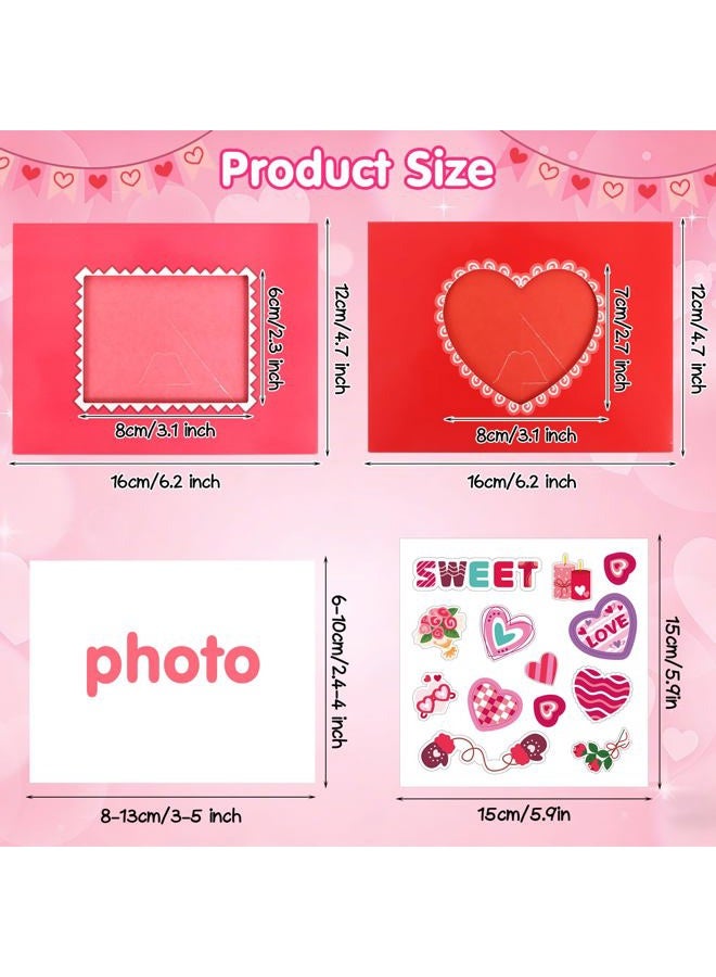 DERAYEE 24PCS Valentines Picture Frame Craft Kits - Image 3