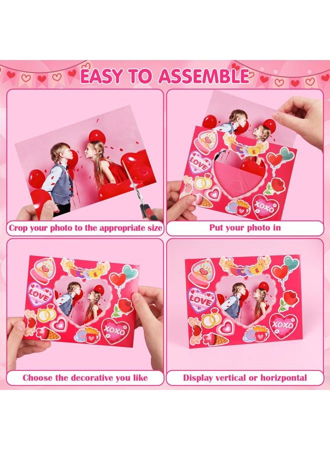 DERAYEE 24PCS Valentines Picture Frame Craft Kits - Image 4