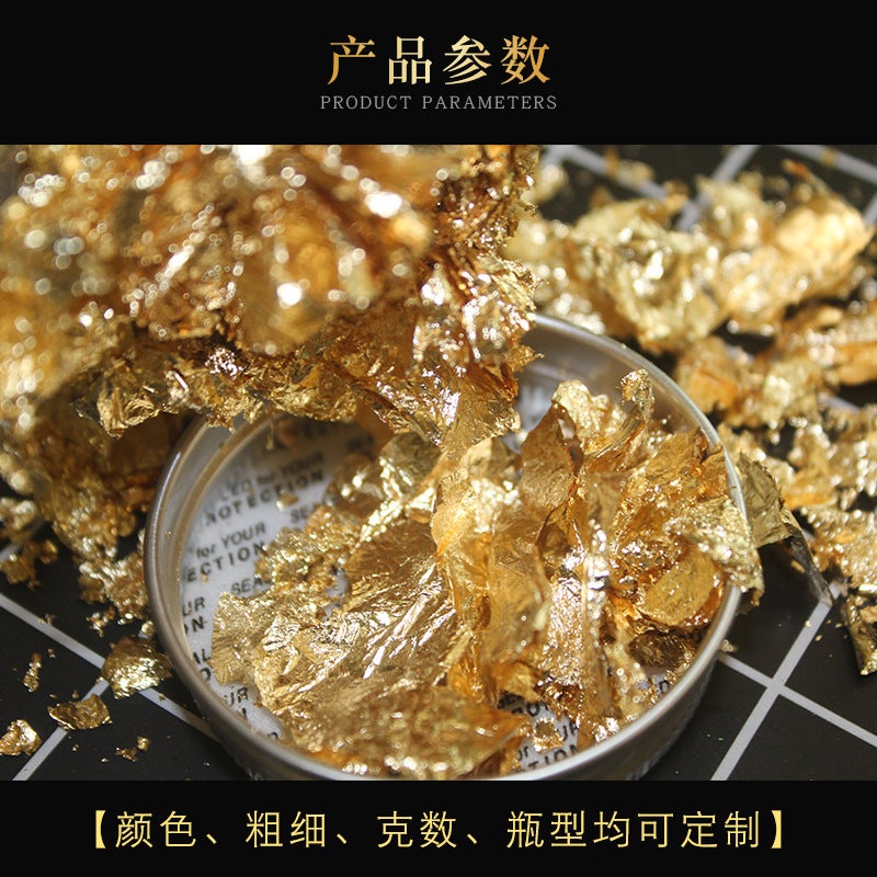 Gold And Silver Foil Decorative Quality Broken Gold Foil Broken Silver Foil Decorative Gold Foil Decorative Gold And Silver Foil Factory - Image 3