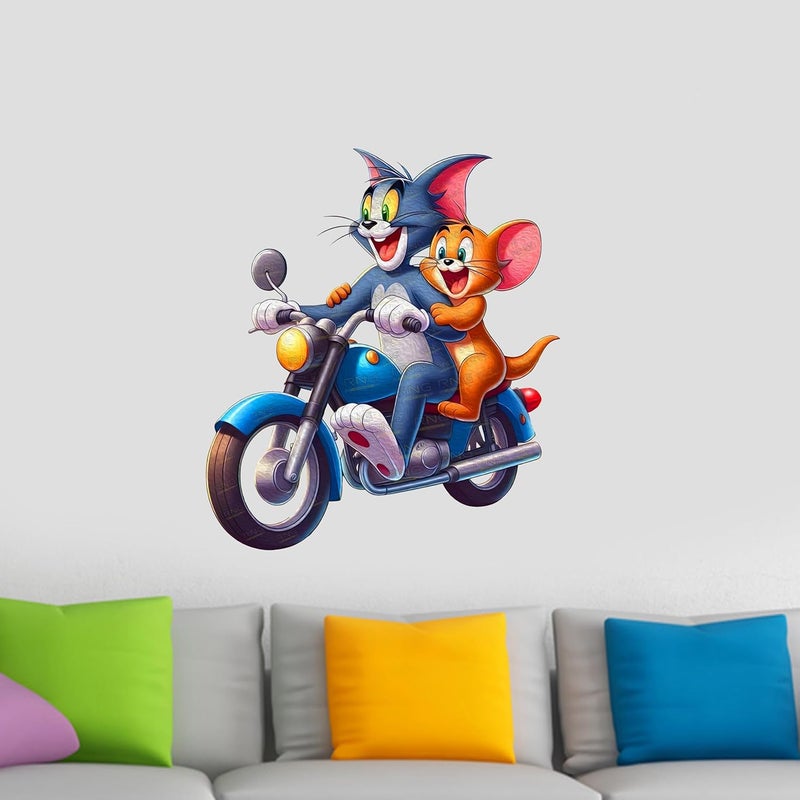 RNG GRAPHICS Tom & Jerry Cartoon Wall Sticker - Image 4