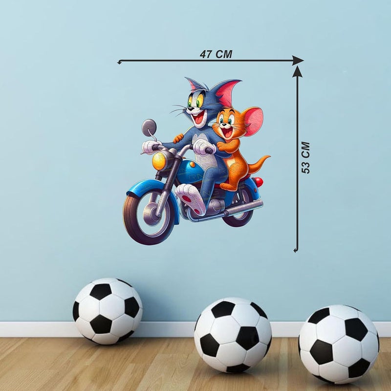 RNG GRAPHICS Tom & Jerry Cartoon Wall Sticker - Image 2