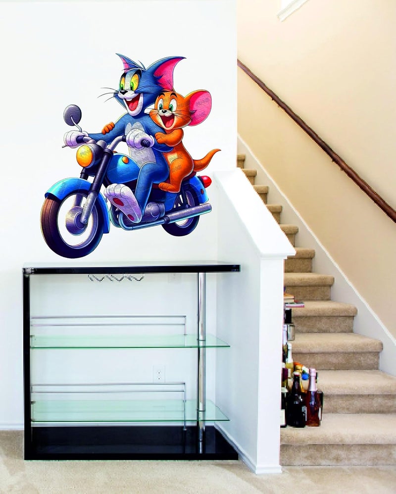 RNG GRAPHICS Tom & Jerry Cartoon Wall Sticker - Image 5
