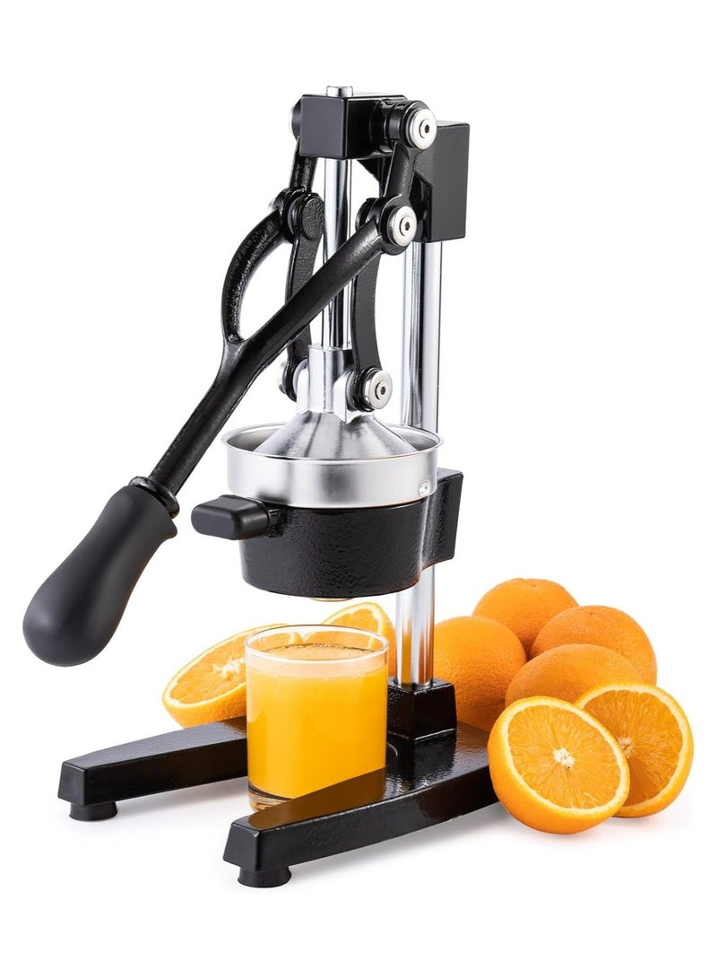 Commercial Grade Citrus Juicer Hand Press Manual Fruit Juicer Juice Squeezer Citrus Orange Lemon Pomegranate Black - Image 1