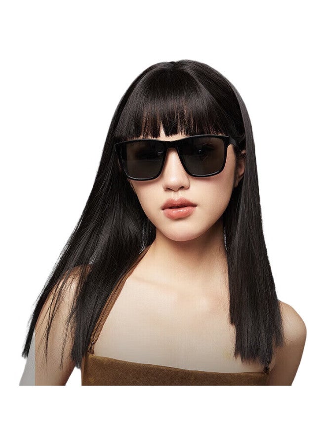 pulais Polarized Sunglasses, Fashionable And Trendy, Driving Sun Protection, Safe Driving, Unisex Style 7061, Black Frame With Gray Lenses - Image 2