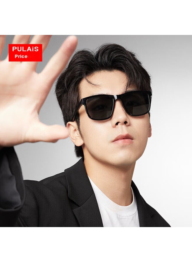 Pulais Polarized Sungl, Fashionable And Trendy, Driving Sun Protection, Safe Driving, Uni Style 7061, Black Frame With Gray Lenses - Image 2