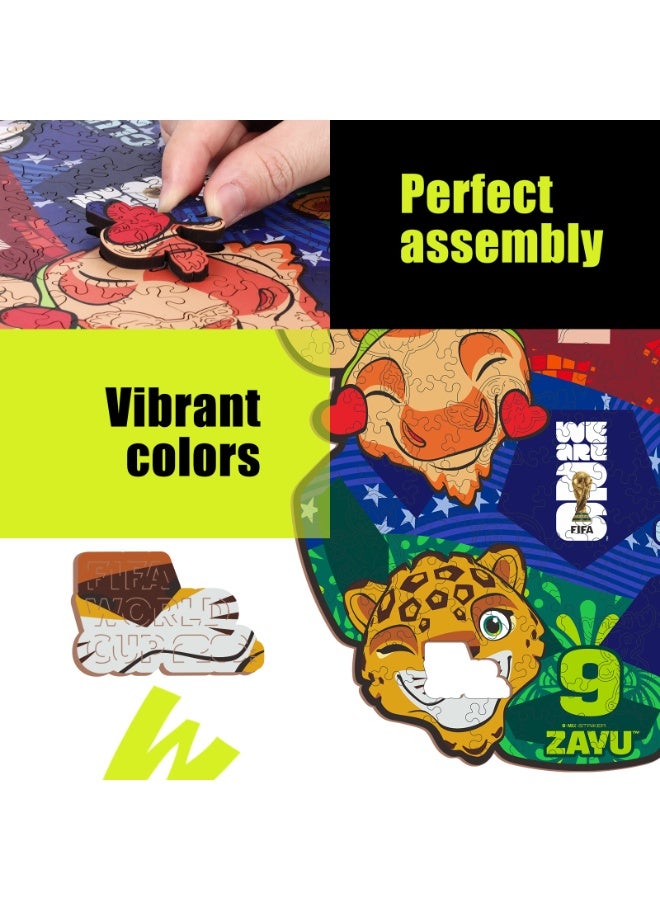 FIFA Official Licensed World Cup 26™ USA Mascot "Clutch" Wooden Jigsaw Puzzle 200 Pieces - Image 3