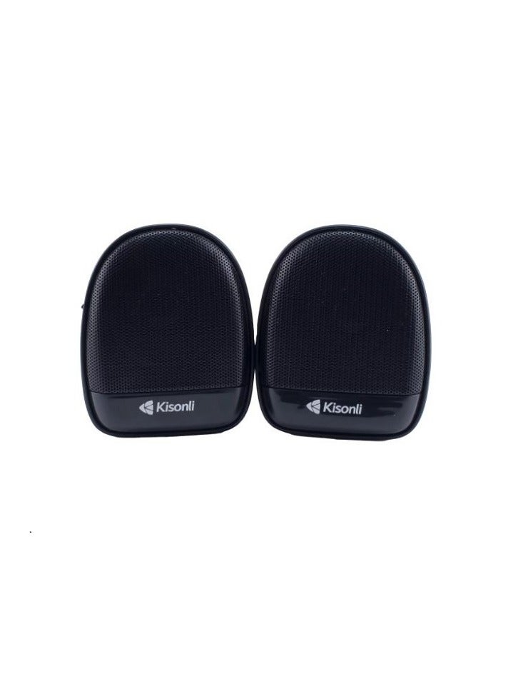 Kisonli Computer Speaker KS-08 Mini USB Wired Speaker PC Speaker - Image 1