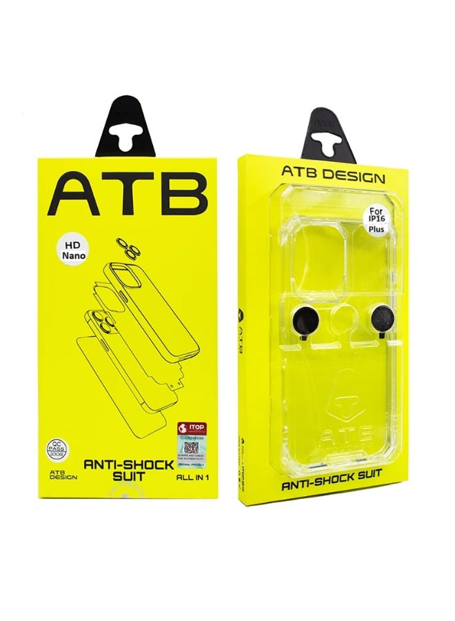 اي تي بي طقم حماية شامل 6 في 1 ايفون 16 بلس برو تركيب سهل فائق الدقة مع واقي شاشة نانو مرن شفاف تجربة جديدة في حماية الشاشة بفضل واقي النانو المرن. يشمل الطقم جميع الملحقات الأخرى: كفر شفاف، حماية عدسة، لزقة خلفية، لزقات قماشية واقية، وإطار مغناطيسي. - Image 1