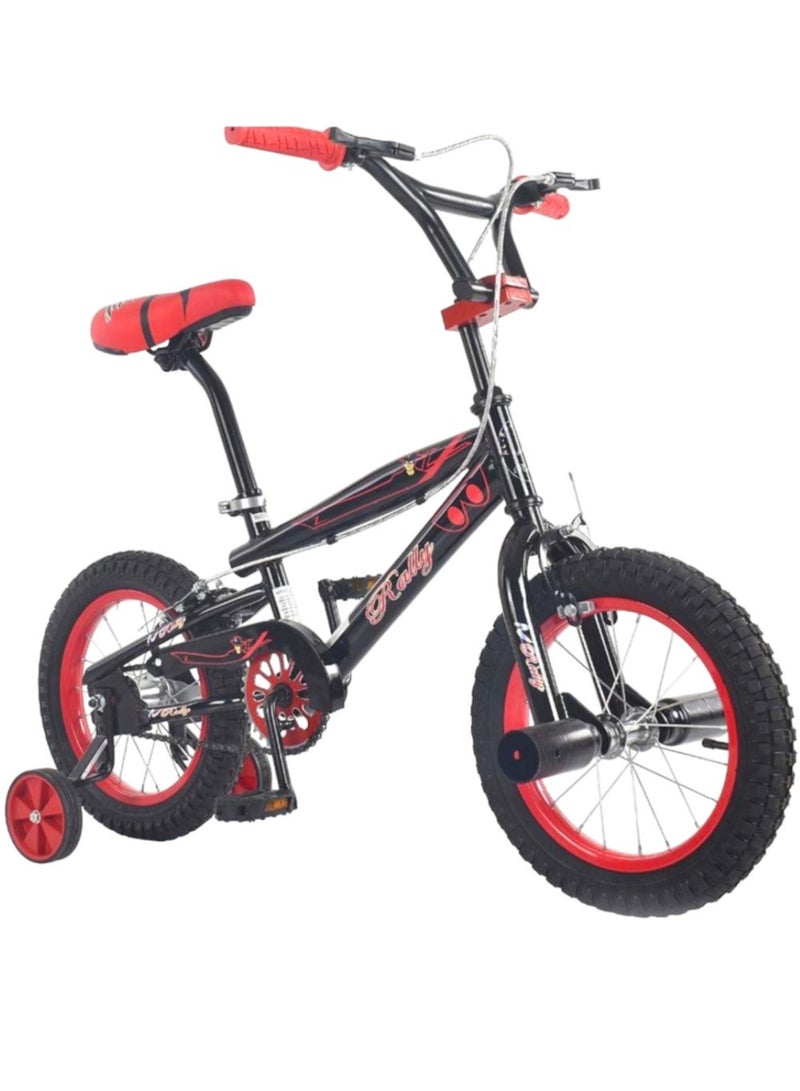 Rally Children's Bicycles for Boys 14 Inch Cobra Bike with Training Wheels Age 4 to 7 years - Image 1