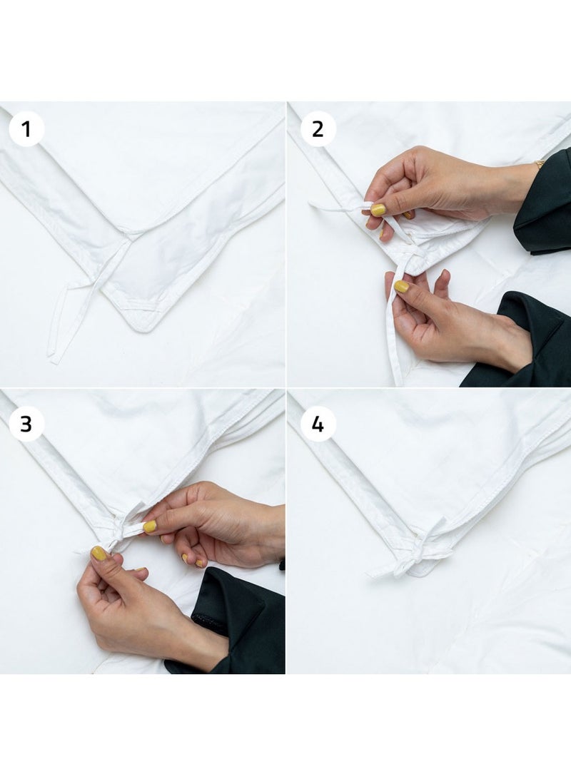 BABYCARA 3-Piece Hotel Style Duvet Cover Set Without Filler Single Size  - Image 2