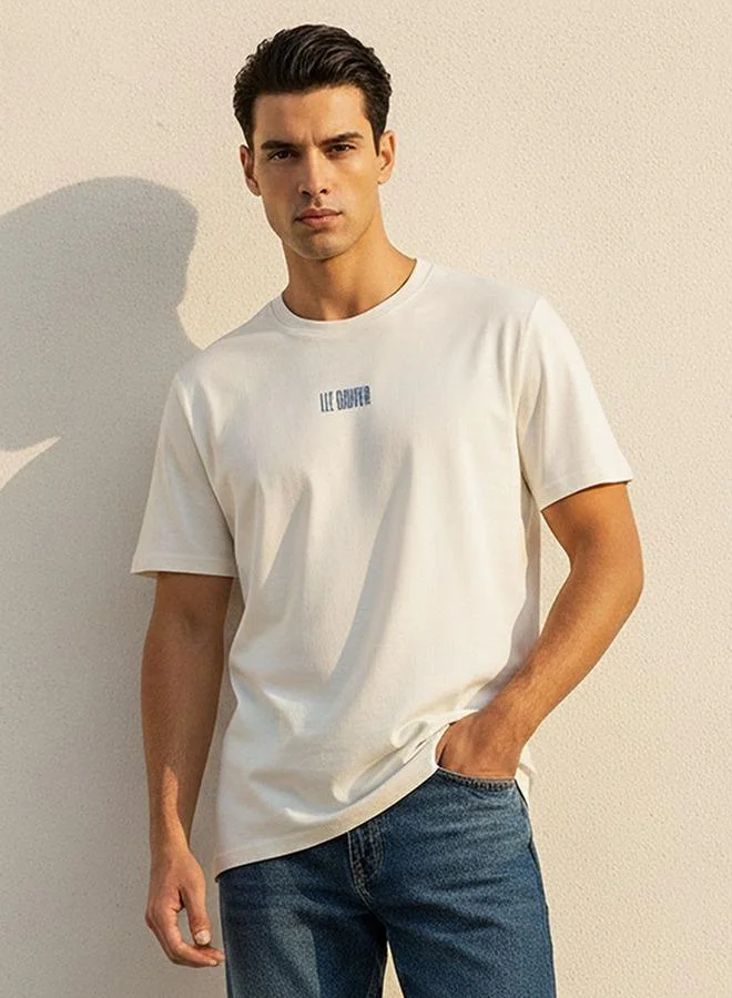 Lee Cooper Lee Cooper Regular Fit Crew Neck Short Sleeves Logo Print T shirt