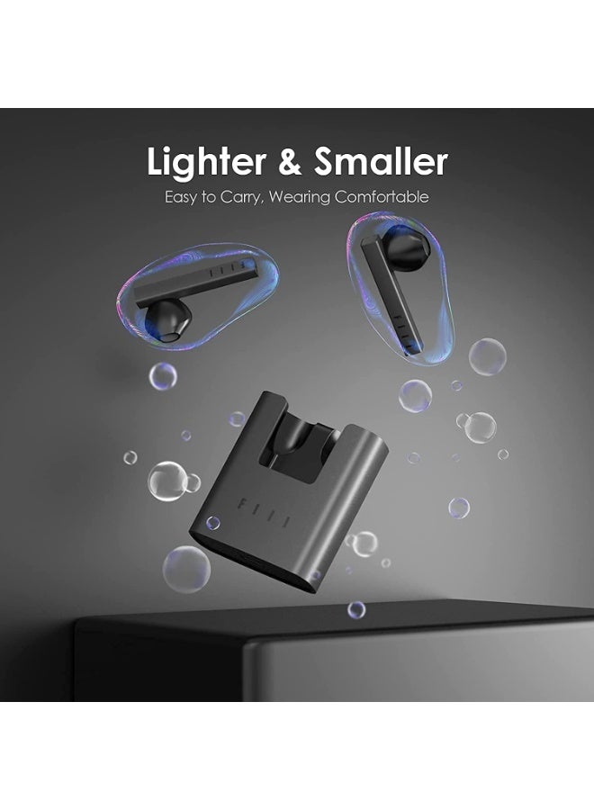 فيل FIIL CC Nano - سماعات أذن TWS Bluetooth 5.2 مع خاصية إلغاء الضوضاء بالذكاء الاصطناعي، ومدة تشغيل تصل إلى 32 ساعة، وشحن سريع، وصوت جهير عميق، وتصميم مقاوم للتعرق - Image 3