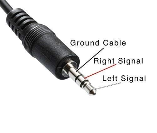 KEBILSHOP 6.35 mm Mono male to 3.5 mm Stereo Male Cable For Guitar,Mixers,Amplifier,Smartphone,Laptop.1pc pack,Black (10 Meter/32.8 Feet) - Image 5