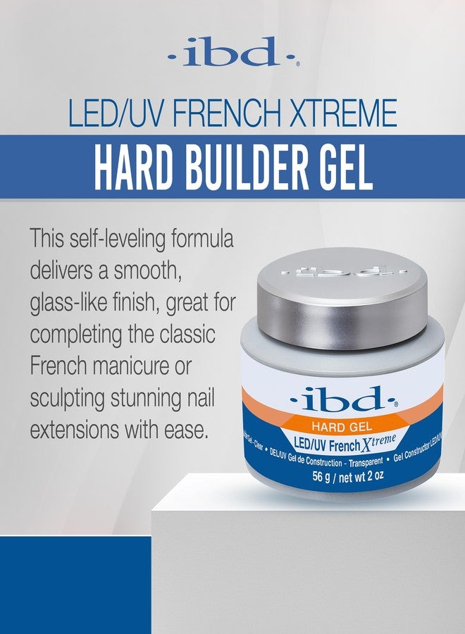 ibd Hard Gel for Nails - LED/UV French Xtreme Clear Builder Gel, Ideal for Nail Extensions, 2 oz - Image 3