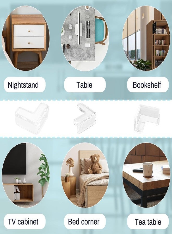 COLESHWAR Silicon Corner Protector for Sharp Edges, Table Corners Edge Protector for Kids, Bed Corners Edge Protector for Furniture, Baby Proofing Edge & Corner Guards (Pack of 8) - Image 5