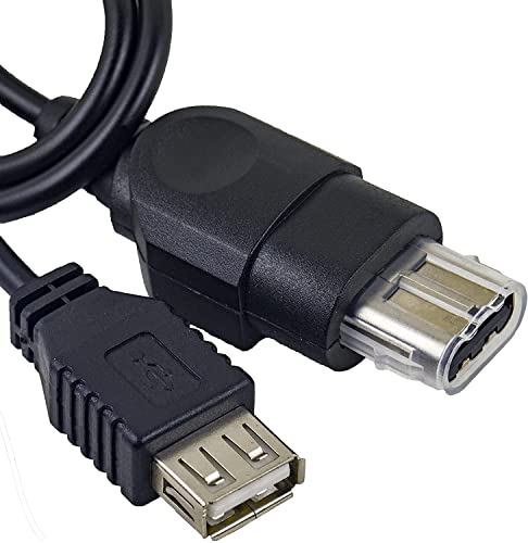 risingsaplings PC Female USB Converter Adapter Cable Cord for Original Xbox Console Gen.1 Console about 30.5in Length (2 PCS) - Image 3