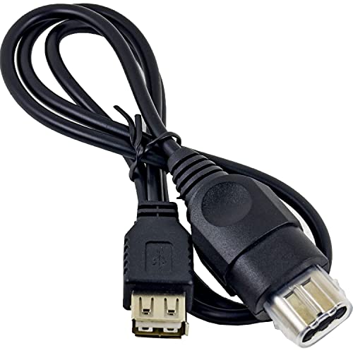 risingsaplings PC Female USB Converter Adapter Cable Cord for Original Xbox Console Gen.1 Console about 30.5in Length (2 PCS) - Image 2