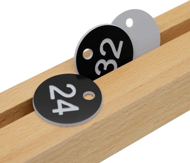 Excefore Plastic Id Number Tags, Engraved Tags Key Tags Without Key Rings For Locker Dorm Hotel Bar Restaurant Club Restaurant Table Numbers (1-50, Black) - Image 4