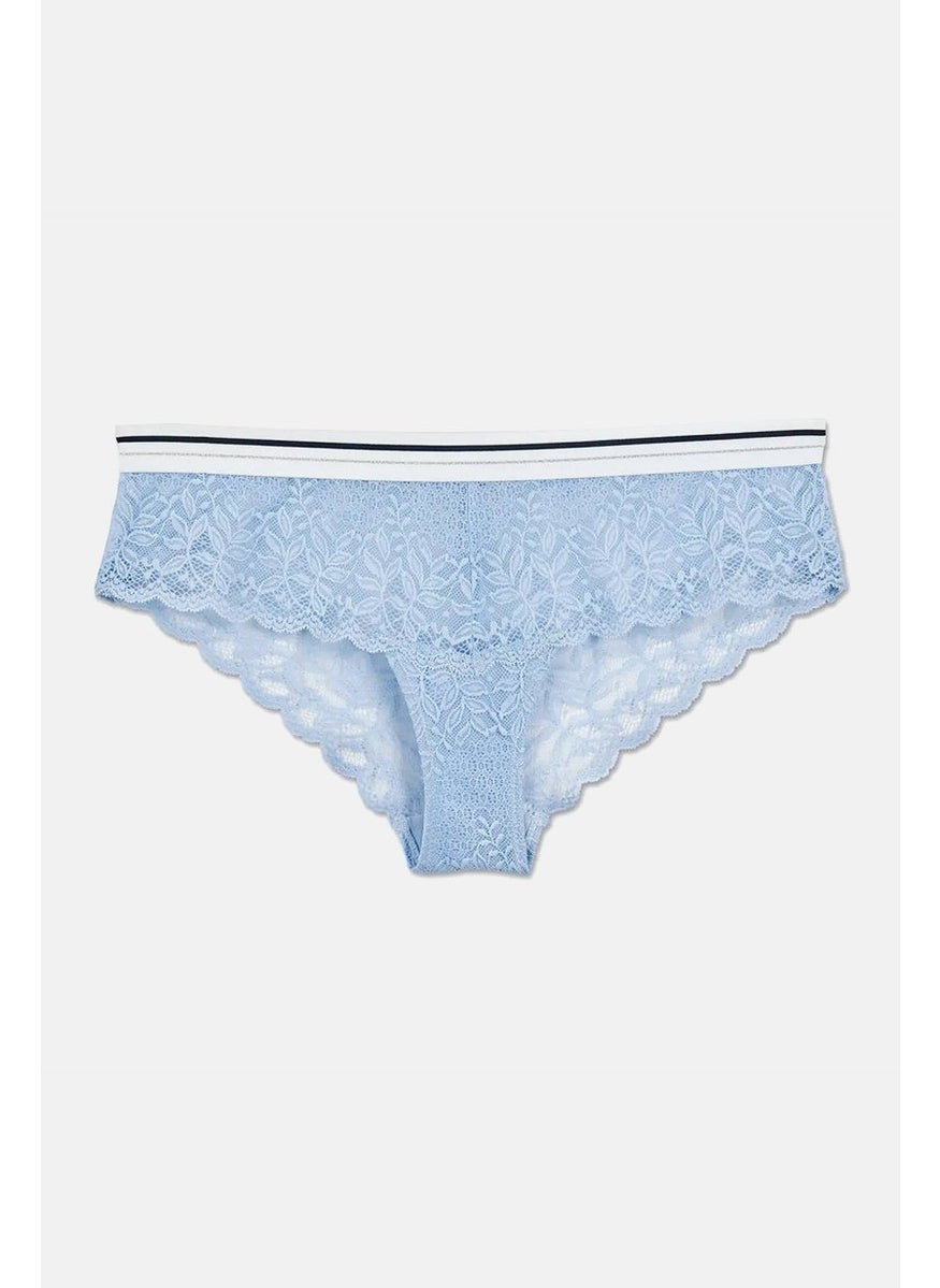 Tchibo Women Lace Hipster Panty, Blue  - Image 1