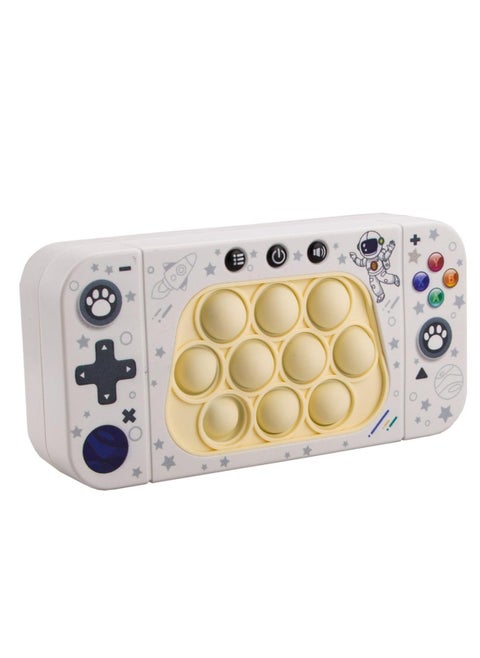 Quick Push Game Console, Bubble Stress Puzzle Pop Light Up Game, Fidget Travel Games, Exercises Reaction Ability, Improves Concentration, Gift Idea for Kids & Teens Boys & Girls