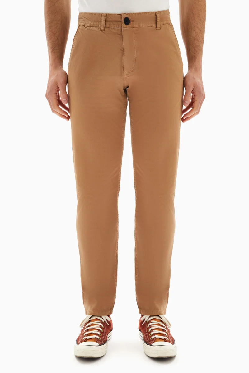 Wecre8 Brown Chinos Slim Trousers By WECRE8
