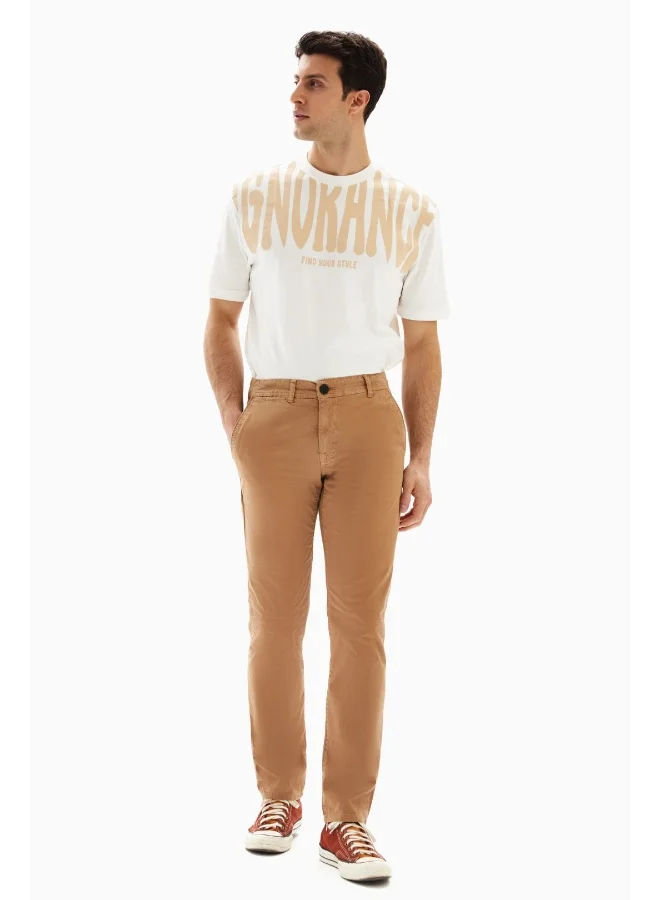Wecre8 Brown Chinos Slim Trousers