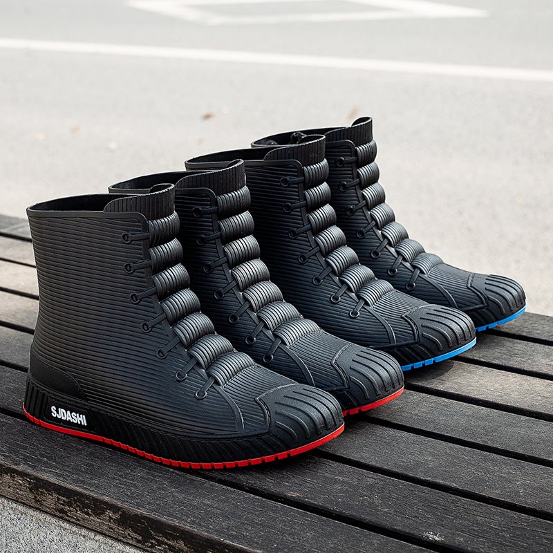 Rain Boots For Men And Women, Versatile Casual Short-Tube Waterproof Shoes, Warm, Non-Slip, Wear-Resistant, Comfortable Outer Rain Boots, - Image 3