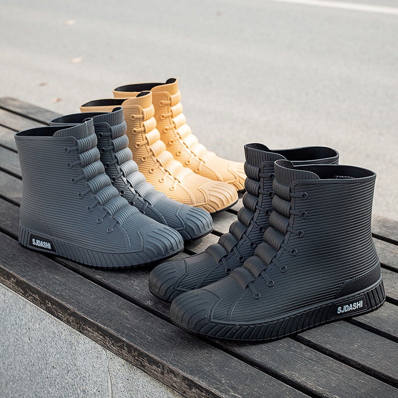 Rain Boots For Men And Women, Versatile Casual Short-Tube Waterproof Shoes, Warm, Non-Slip, Wear-Resistant, Comfortable Outer Rain Boots, - Image 2