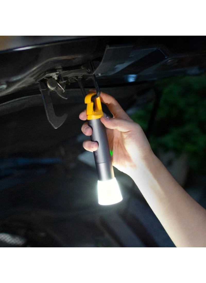 HOTO HOTO Flashlight Lite | Zoomable Torch with 5 Modes (SOS & Strobe) | USB Rechargeable Extremely Bright 1000 Lumen Torch with Diffuser & Portable Carabiner Hook | Flashlight for Camping, Hiking, Emergency  - Image 2