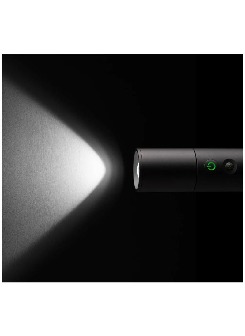 HOTO HOTO Flashlight Lite | Zoomable Torch with 5 Modes (SOS & Strobe) | USB Rechargeable Extremely Bright 1000 Lumen Torch with Diffuser & Portable Carabiner Hook | Flashlight for Camping, Hiking, Emergency  - Image 4