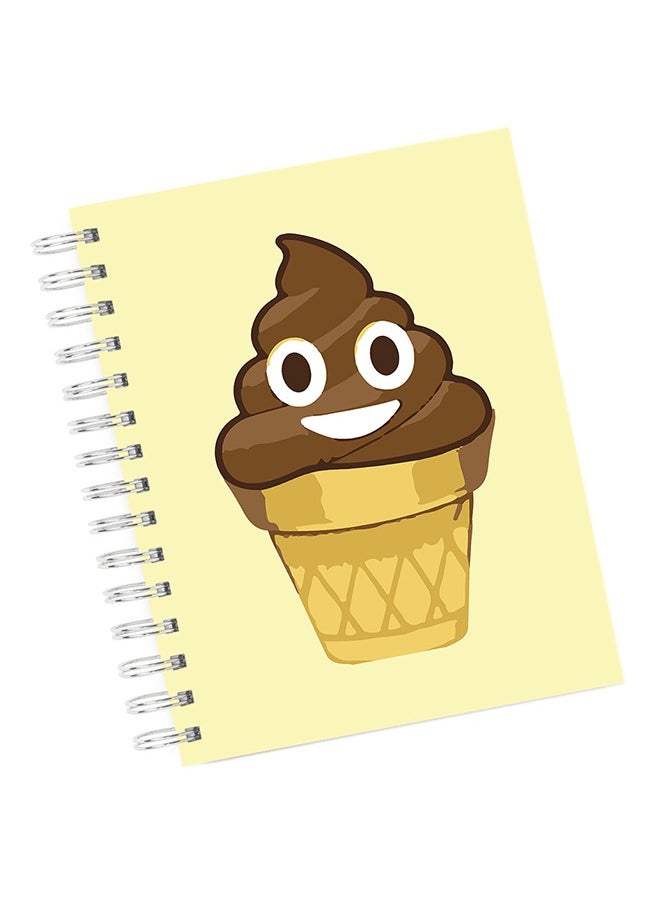 LOUD UNIVERSE - Ice Cream Emoji Spiral Hardcover Notebook - Image 1