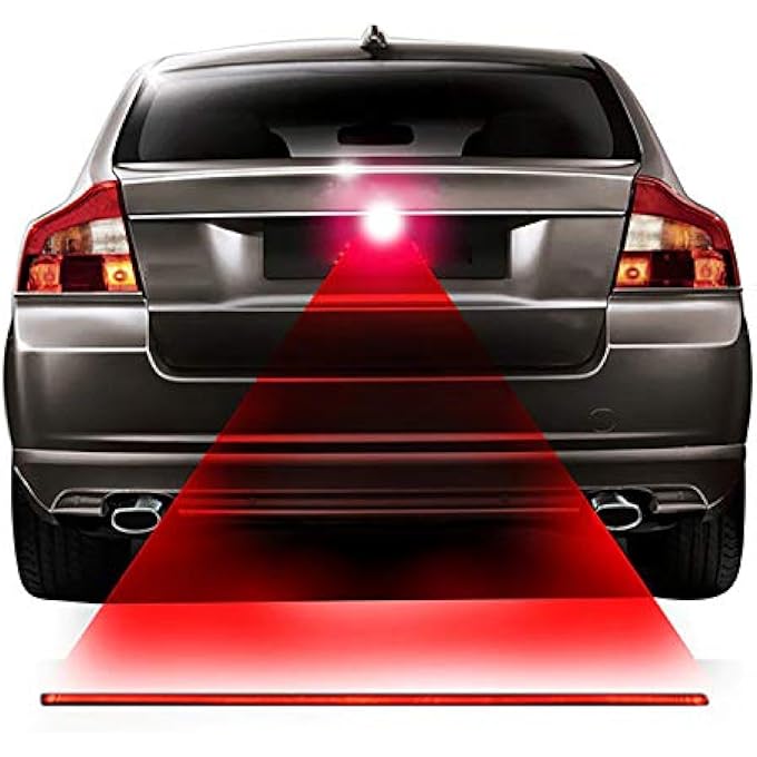 SOLDOUT Red Line AntiCollision Rear End Laser Fog Light Car Parking  Warning Brake Light Auto Styling - Image 1