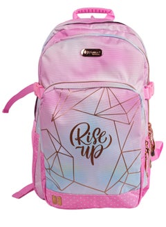 PAUSE Pink Colored School Bag for Girls with 2 Compartments  - Image 1