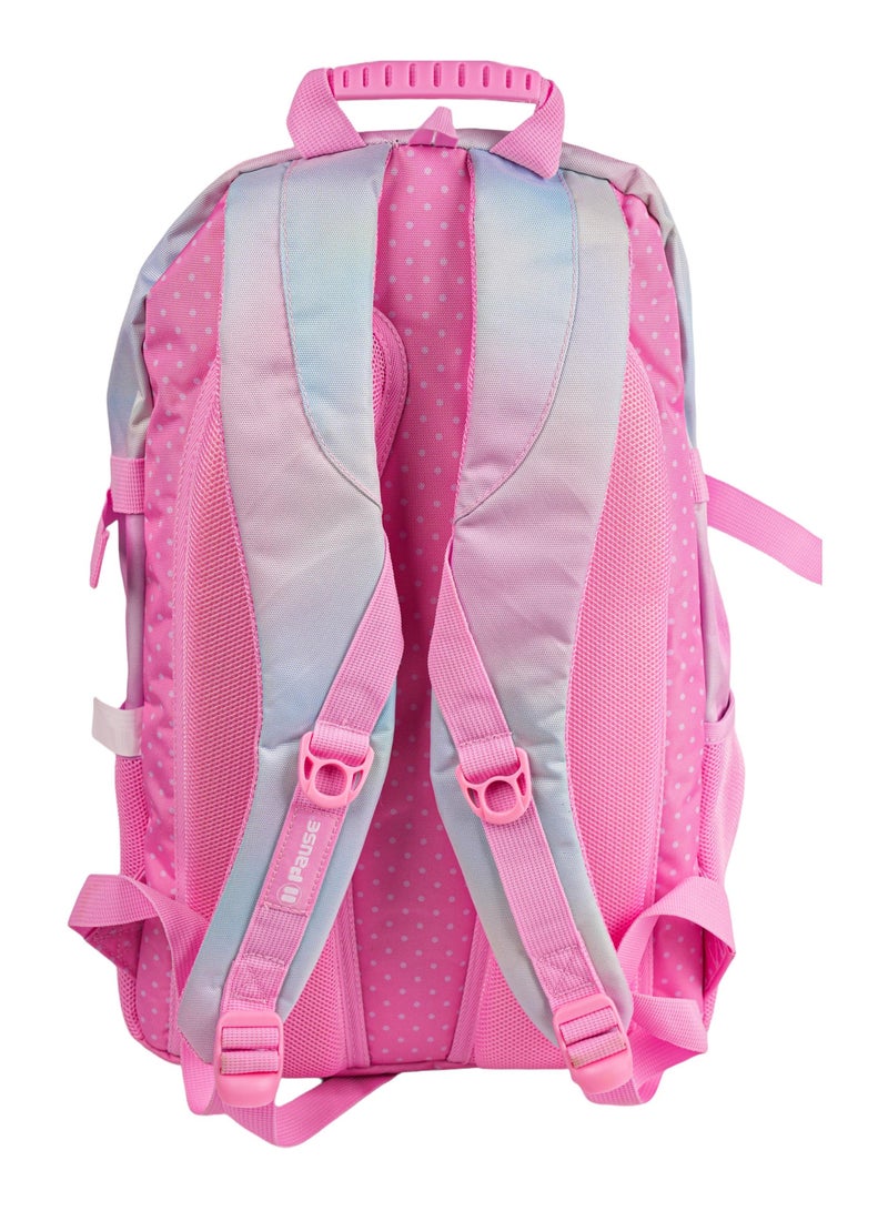 PAUSE Pink Colored School Bag for Girls with 2 Compartments - Image 3