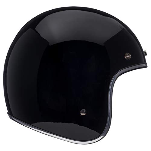 BELL Custom 500 Open-Face Motorcycle Helmet (Gloss Black - Medium) - Image 1