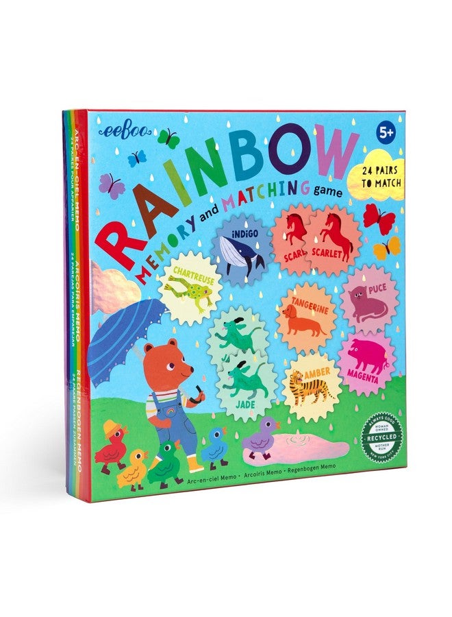 eeboo eBoo Rainbow Memory and Matching Game, 1 EA - Image 1