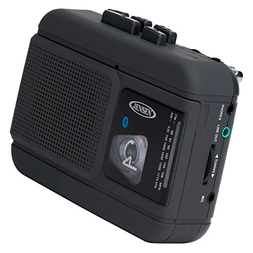 JENSEN MCR-60 MCR-60 Portable Personal Cassette Player/Recorder with AM/FM Radio, Bluetooth, and Earbuds - Image 3
