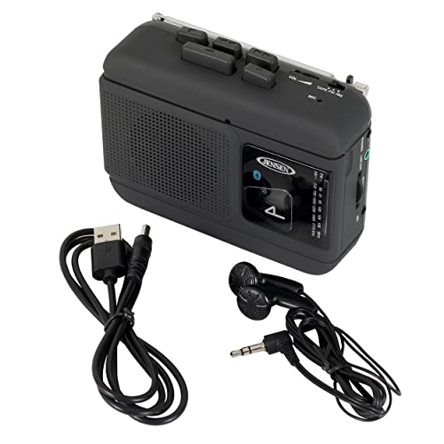JENSEN MCR-60 MCR-60 Portable Personal Cassette Player/Recorder with AM/FM Radio, Bluetooth, and Earbuds - Image 4